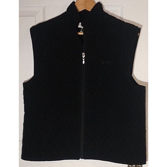 Sport Haley Women's Black Quilted Vest with zipper and pockets Size Large - Picture 1 of 10